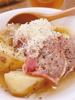 塩豚と野菜の具だくさんスープ-レシピのメイン写真