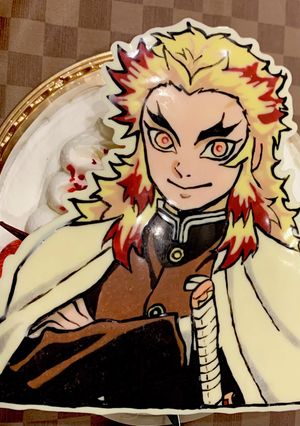 鬼滅の刃　煉獄杏寿郎　キャラチョコ-レシピのメイン写真
