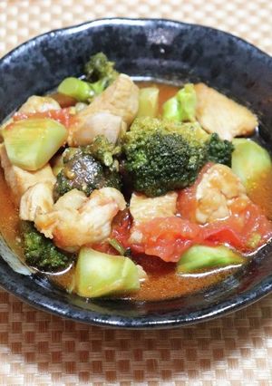 鶏肉とトマトの炒め煮-レシピのメイン写真