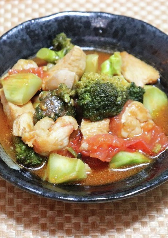 鶏肉とトマトの炒め煮-レシピのメイン写真