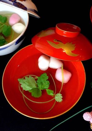 あられはんぺんの吸い物 春-レシピのメイン写真