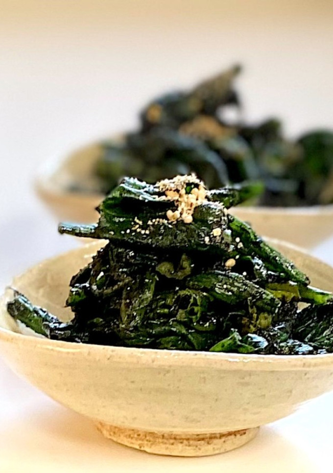 真っ黒け！ほうれん草の黒胡麻和え-レシピのメイン写真