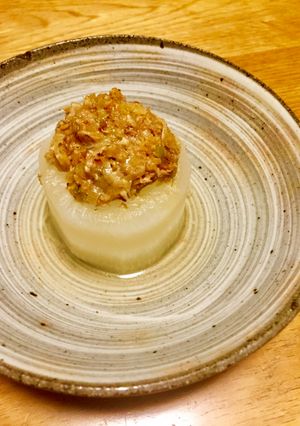 <甘くない> 葱味噌ふろふき大根-レシピのメイン写真