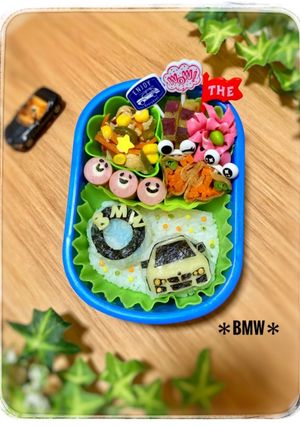 子供が好きなBMWの車☆幼稚園キャラ弁当-レシピのメイン写真