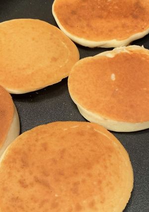 シンプルな米粉のバナナきな粉パンケーキ-レシピのメイン写真