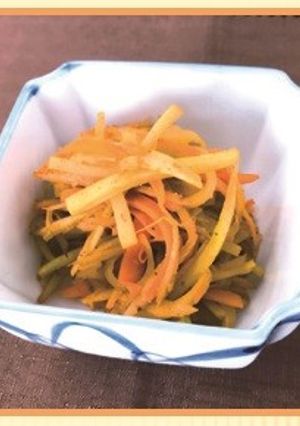 【使いきり】カレー風味きんぴら-レシピのメイン写真