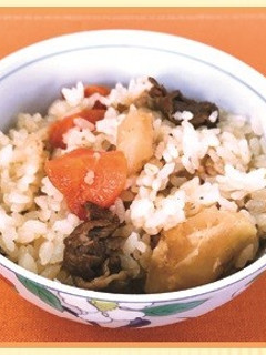【リメイク】肉じゃが炊き込みご飯-レシピのメイン写真
