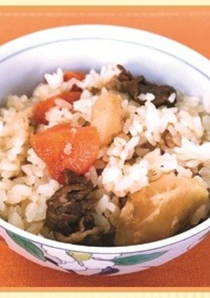 【リメイク】肉じゃが炊き込みご飯-レシピのメイン写真
