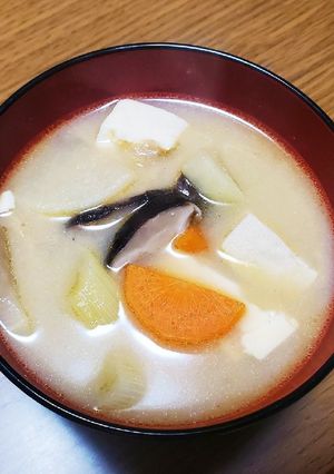 白味噌けんちん汁-レシピのメイン写真