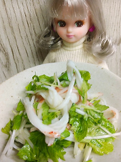 リカちゃん♡セロリカニカマ昆布茶甘酢和え-レシピのメイン写真