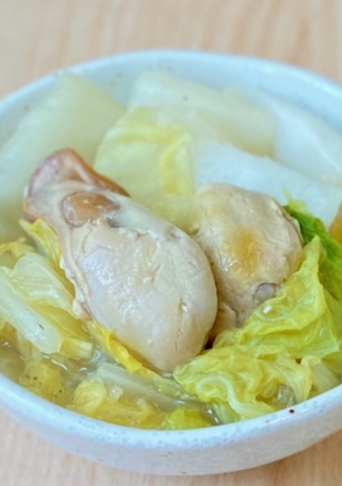 牡蠣と白菜のさっと煮-レシピのメイン写真