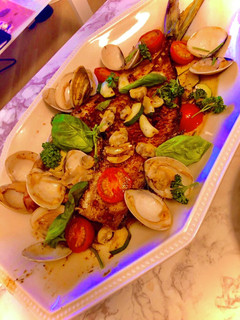 鯵の一夜干しでアクアパッツァ-レシピのメイン写真