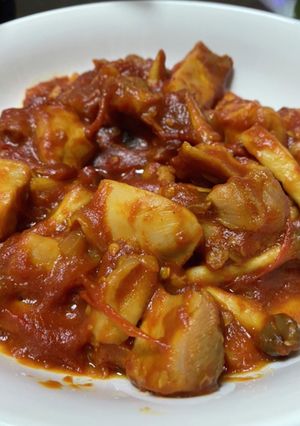 鶏もも肉のトマト煮込み-レシピのメイン写真