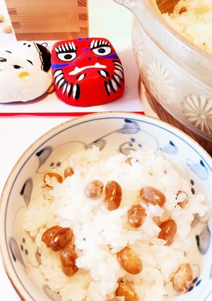 簡単♡炊くだけ！節分のお豆で大豆ごはん-レシピのメイン写真