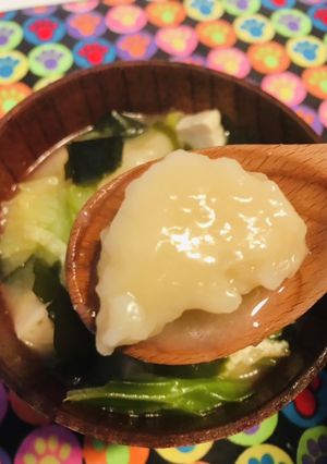小麦粉で節約その場しのぎのすいとん味噌汁-レシピのメイン写真
