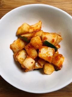 家にあるもので作る カクテキ・大根キムチ-レシピのメイン写真