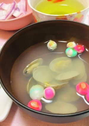 ひな祭り・節分・冷凍あさりのお吸い物-レシピのメイン写真
