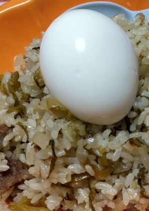 家族みんなが大好き！高菜チャーハン-レシピのメイン写真