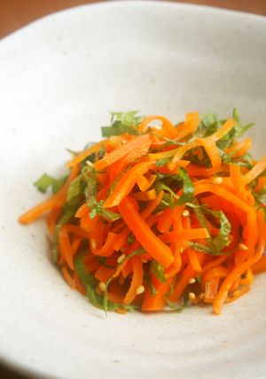 大葉香る！にんじん・大葉酢の物♪簡単-レシピのメイン写真