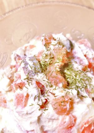 かんたん混ぜるだけサーモンディップ-レシピのメイン写真