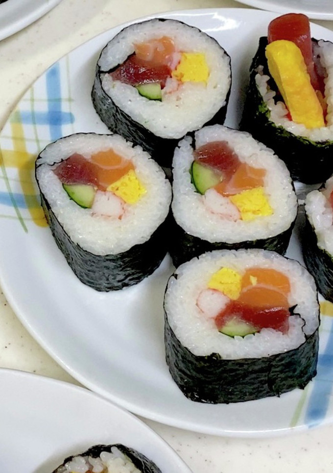 おうちで簡単 海鮮恵方巻き(太巻き)-レシピのメイン写真