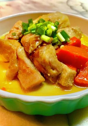 No2766鶏もも肉と里芋ビネガー煮込み-レシピのメイン写真