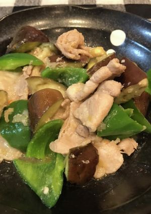 簡単　豚バラと茄子のピリ辛味噌炒め-レシピのメイン写真