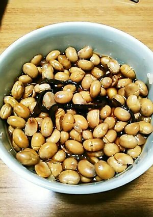 煎り大豆でレンチン1分　簡単煮豆-レシピのメイン写真