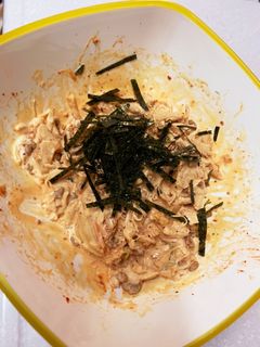 簡単ささみ納豆キムチマヨ-レシピのメイン写真