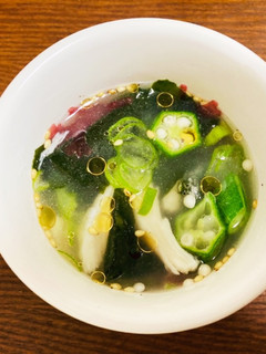 生姜で温かく鶏肉入り海藻スープ-レシピのメイン写真