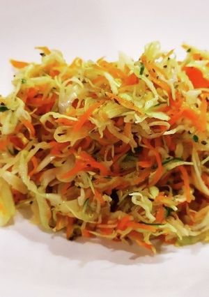 簡単！いろいろ野菜のラペ風、バジル風味-レシピのメイン写真