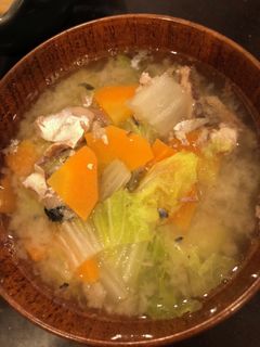 簡単☆サバ缶使ったお味噌汁-レシピのメイン写真