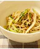 余ったそばで簡単副菜＊さっぱりそばサラダ