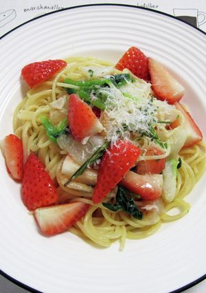 苺と蕪のパスタ-レシピのメイン写真