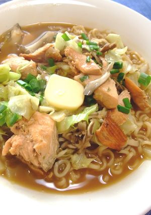 鮭のチャンチャン味噌バタラーメン-レシピのメイン写真