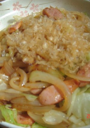 簡単♪めんつゆで焼きうどん-レシピのメイン写真