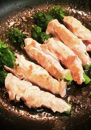 菜の花の肉巻。-レシピのメイン写真