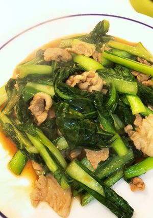 すぐ出来て、大好評！小松菜と豚肉の炒め物-レシピのメイン写真