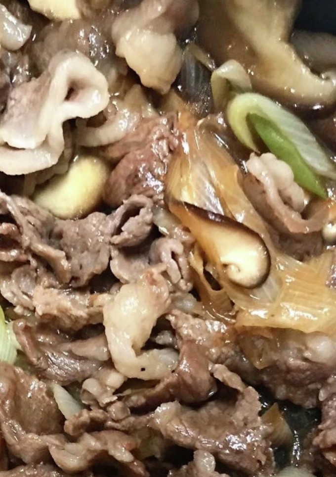 牛肉としいたけとネギの甘辛炒め-レシピのメイン写真