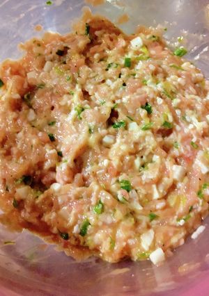 鶏挽き肉と長芋の具(餃子&つくねなど)-レシピのメイン写真