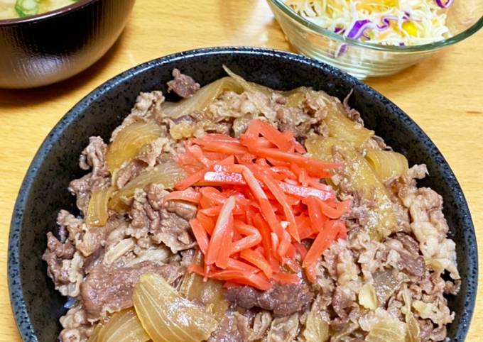 牛丼 安い 吉野家風 フライパン