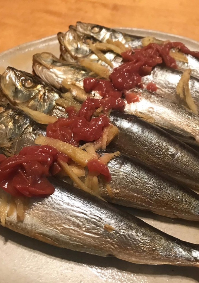 イワシの丸干しあっさり梅煮（圧力鍋使用）-レシピのメイン写真