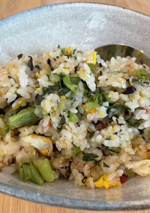 梅しそ野沢菜チャーハン-レシピのメイン写真
