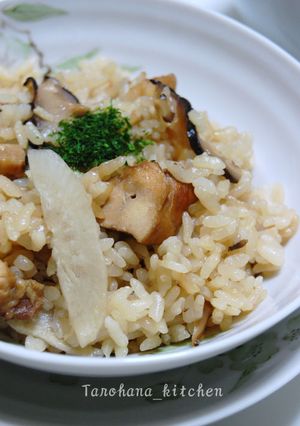 簡単☆焼き鶏を使った絶品炊き込みご飯-レシピのメイン写真