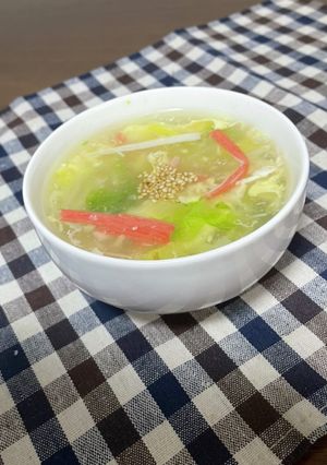 白菜のとろとろ中華スープ♡-レシピのメイン写真