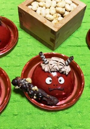 節分☆赤鬼ちゃんムース.｡. o-レシピのメイン写真