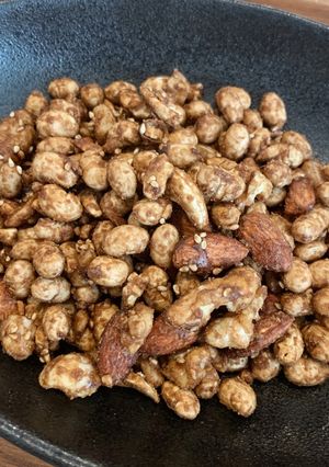 余った大豆とナッツで黒糖おやつ-レシピのメイン写真