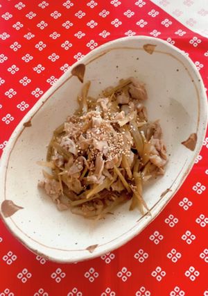 豚肉とごぼうの炒め煮-レシピのメイン写真