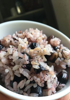 藤ご飯（黒豆ご飯）-レシピのメイン写真