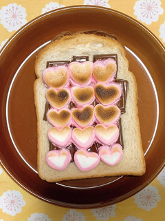 ハートマシュマロトースト-レシピのメイン写真